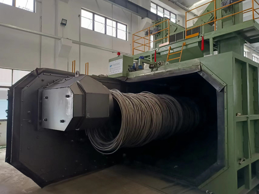 Máquina de soplado de tiro PMW-4350 para la personalización de barras de alambre redondo en la industria de tornillos