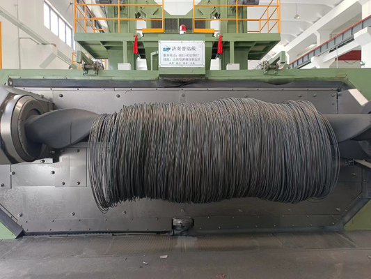 Máquina para la fabricación de fibras de acero pretensadas 6m x 5m Capacidad 50T