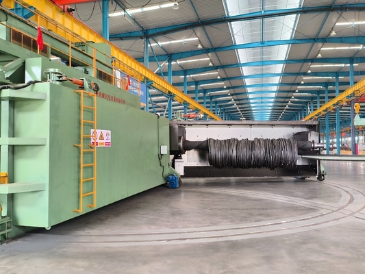PMW5300 Puerta giratoria de alambre rodado de explosión de arena de la máquina de explosión de equipos 16.8x12.4x5.8m