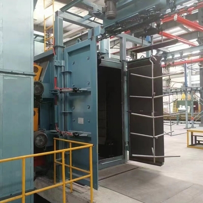 Máquina para el refuerzo de la superficie de las ruedas dentadas de acero inoxidable