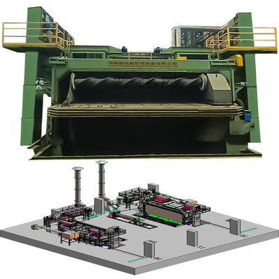 3D Electric Wire Rod Coil Shot Blasting Machine PMW5500 para el desgaste de costos 18-35RMB/T