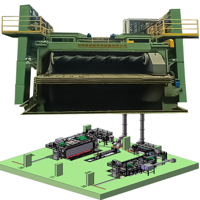 3D Electric Wire Rod Coil Shot Blasting Machine PMW5500 para el desgaste de costos 18-35RMB/T