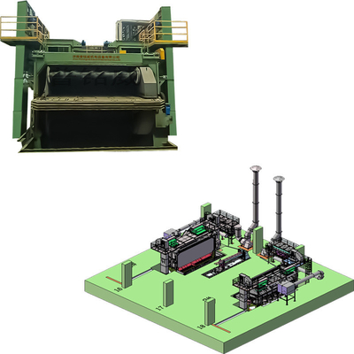 3D Electric Wire Rod Coil Shot Blasting Machine PMW5500 para el desgaste de costos 18-35RMB/T