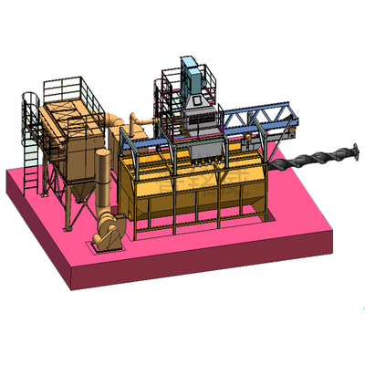 Máquina de inyección de gases de escape con mandril retráctil de posición única
