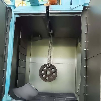 Máquina de recolección de gases de efecto invernadero de tipo gancho para la eliminación de óxido de las ruedas de aleación de alta limpieza