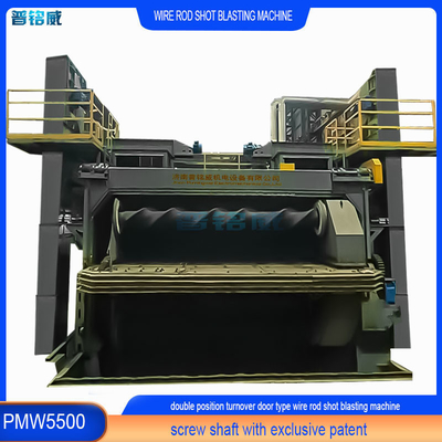 5500 mm Mandrill Pumingwei Rod de alambre bobina de la máquina de disparo de la explosión y la función automática