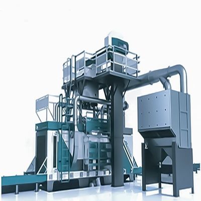 Máquina de soplado de tiro de tipo Spinner Hanger Hook para rueda de automóvil poderosa por Crawler Abrator