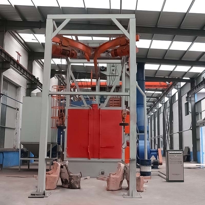 Máquina de soplado de tiro de acero de suspensión de espín super resistente al desgaste con PLC 4470*3315*5365mm