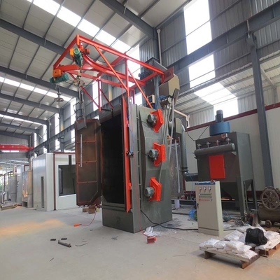 Y Track Spinner Hanger Shot Blasting Machine para la limpieza de hardware Opciones personalizadas