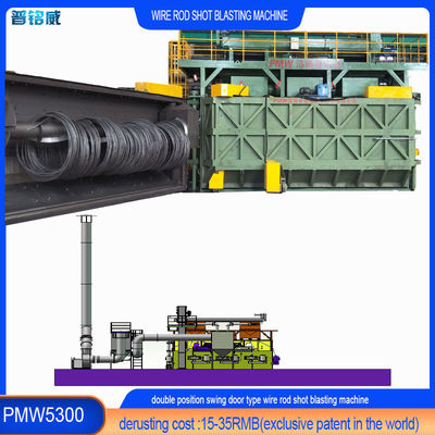 Máquina de disparo de alta limpieza con filtro de cartucho de pulso y espesor de 12 mm