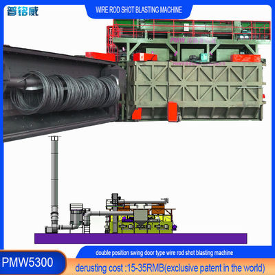 Máquina de disparo de alta limpieza con filtro de cartucho de pulso y espesor de 12 mm