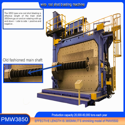 Máquina de reventado de alambre con ciclo de producción y capacidad de carga de 2500 kg