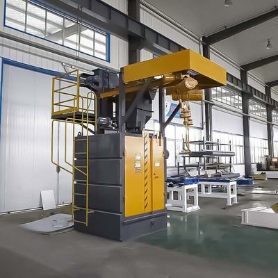 Alta limpieza Rfq doble girador gancho tipo colgante máquina de reventado de tiro para resultados