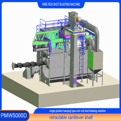 30kw/Set de rueda de explosión de energía de alambre rodada máquina de explosión para obtener resultados óptimos de limpieza
