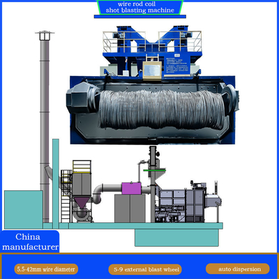 Máquina de soplado por mandril controlada por PLC con funcionamiento suave en 6,5*5,5*6m Tamaño