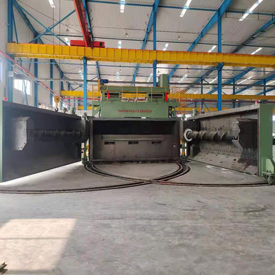 Máquina de inyección de tiro de superficie de alambre de metal con rendimiento de mandril personalizado de 5300 mm