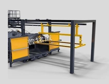 Acero carbono Q6930g transportador de rollo máquina de estallido de tiro para estructuras de acero uno