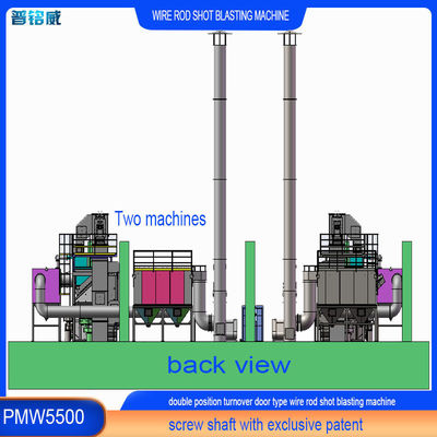 30kw/Set Potencia de la cabeza del impulsor Pmw 5500 Máquina de reventado de alambre 8 ruedas de reventado