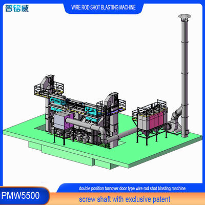 30kw/Set Potencia de la cabeza del impulsor Pmw 5500 Máquina de reventado de alambre 8 ruedas de reventado