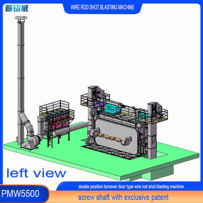 30kw/Set Potencia de la cabeza del impulsor Pmw 5500 Máquina de reventado de alambre 8 ruedas de reventado
