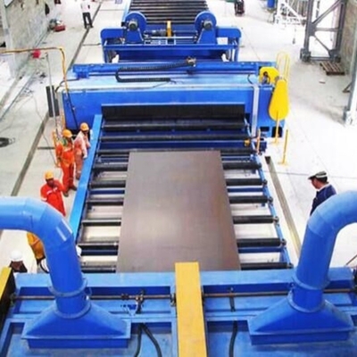 Máquina de recolección de 10 toneladas para la limpieza de la superficie de las placas de acero inoxidable