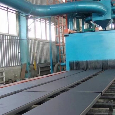 10m x 3m Máquina de rodaje de mesa de rodillos para la industria de estructuras de acero