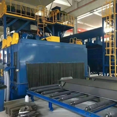 10m x 3m Máquina de rodaje de mesa de rodillos para la industria de estructuras de acero