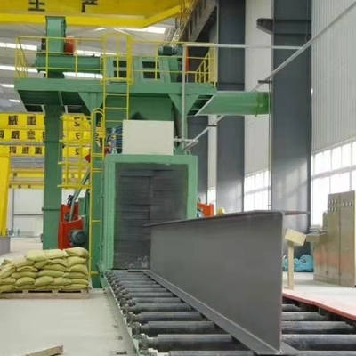 10m x 3m Máquina de rodaje de mesa de rodillos para la industria de estructuras de acero