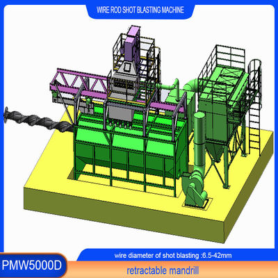 Máquina automática de reventado de mandril con rodilla de mandril para diámetro de alambre de 6,5-42 mm