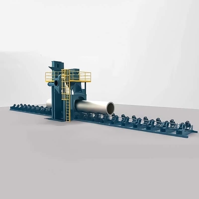 Transportador de rodillos de la serie Q69 a través de la máquina de disparo para el tratamiento de la superficie de la pieza de trabajo