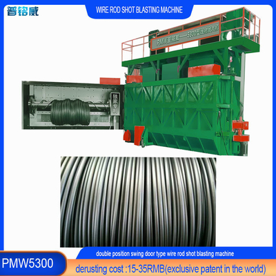 Productos de alambre de acero inoxidable Máquina de reventado de alambre verde PMW5300 16.8*12.4*5.8m