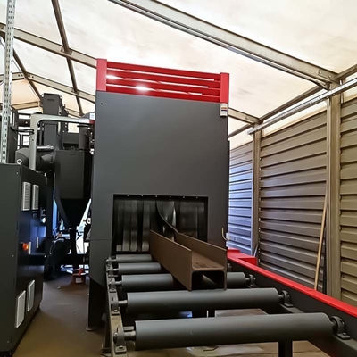 Sistema de transporte de rodillos calientes de anchura de pieza de trabajo de 1500 mm para la preparación de superficies metálicas