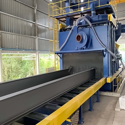 Equipo de limpieza de I-Beam de acero amarillo y azul