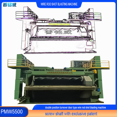 Máquina de reventado de alambre PMW5500 para alambre de acero inoxidable 0.2-0.3% Pérdida de alambre