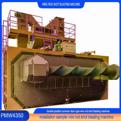 PMW4350 Máquina de reventado de alambre de puerta giratoria horizontal para alambre de hebras de acero