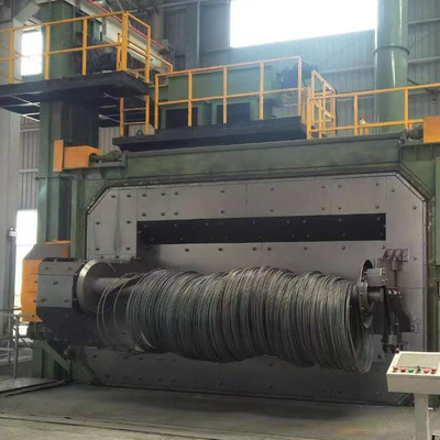 Máquina de soplado de doble posición de rotación de la puerta de alambre de barra de tiro con sujetadores 9.5 * 6.1 * 6.9m