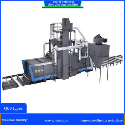 Máquina de limpieza de perfiles de transporte de rodillos de la serie Q69 fácil de operar