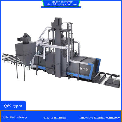 Máquina de limpieza de perfiles de transporte de rodillos de la serie Q69 fácil de operar
