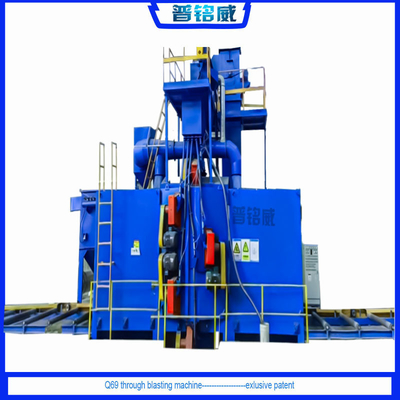 Máquina eléctrica de transportador de rodillos para extracción de pintura en amarillo y azul