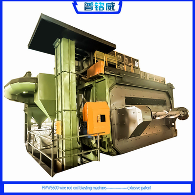 Máquina de soplado de tiro de bobina de alta varilla para alambre de 5,5-42 mm pérdida de alambre de 0,2 a 0,3% tecnología