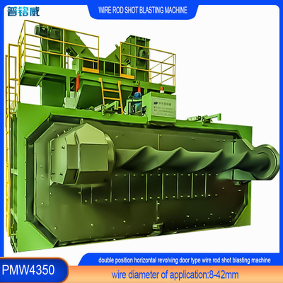 Diseño personalizado PMW4350 Máquina de reventado de tiro de alambre para productos metálicos de varilla.
