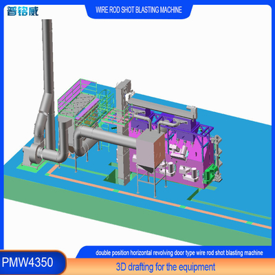 Máquina de soplado de 180 kW para solución de tratamiento de superficie de alambre de acero inoxidable