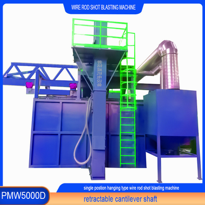 Máquina de limpieza de alambre azul y verde con opción de personalización