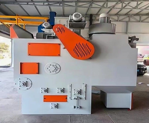 Alta limpieza limpieza automática de óxido de rastreador tirador cinturón de escombros tirado máquina de explosión uno