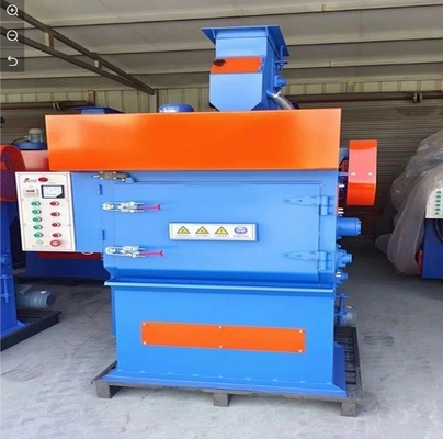 Alta limpieza limpieza automática de óxido de rastreador tirador cinturón de escombros tirado máquina de explosión uno