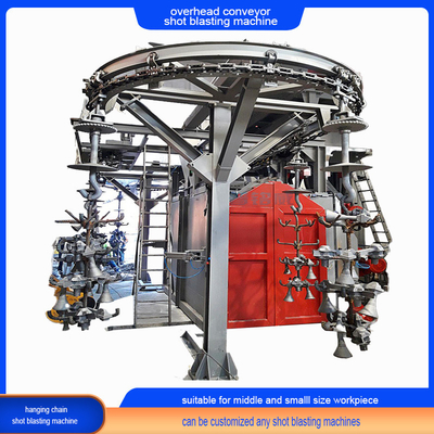 Máquina eléctrica de limpieza de colgantes de monorraíl con ganchos múltiples
