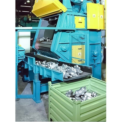 Máquina de reventado de banda de caucho tipo Cralwer para la fundición de piezas metálicas Q324