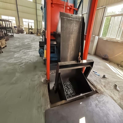 Maquina de limpieza de piezas de trabajo pequeñas de goma de rastreo de tiro de explosión hecha en por Pumingwei