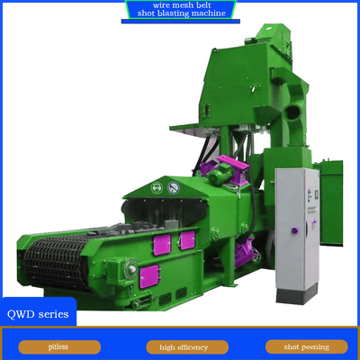 Qwd 80 Wire Mesh Shot Blaster Automatizado y diseñado eficientemente para la línea de producción