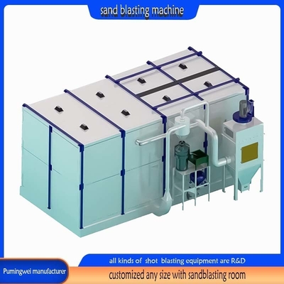 Sandblaster seco para productos grandes Diferentes colores Materiales diferentes Caseta de chorro de arena